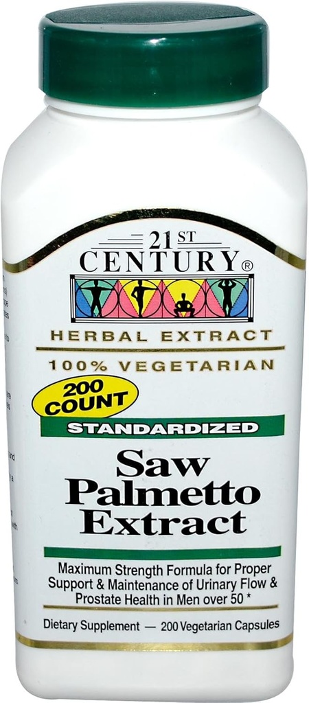 21. århundrede Saw Palmetto, 450 mg, 200 vegetariske kapsler