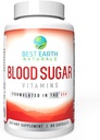Bedste Earth Naturals Blood Sugar Vitaminer, 60 Greve