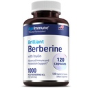 Ageimmune Berberine 1000mg Supplement Complex med inulin Prebiotic - Hver kapsel indeholder berberine 500mg - Doctor Formulated Supplements for High Absorption.