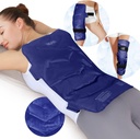REVIX Stor Ice Pack til Tilbage, 13 "x 21" Genbrugelig Gel Cold Pack til fuld Back Coverage, Cold Compress Wrap til Skulder, Hip, Leg Relief, Ideel til træthed, muskelømhed, og daglig inddrivelse, Navy