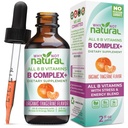 Hvorfor ikke naturlige vitamin B Complex flydende dråber - tillæg for kvinder - Veganske og sublinguale former af B1 B2 B3 B5 B6 biotin folat og cholin - Plus blend for energistøtte