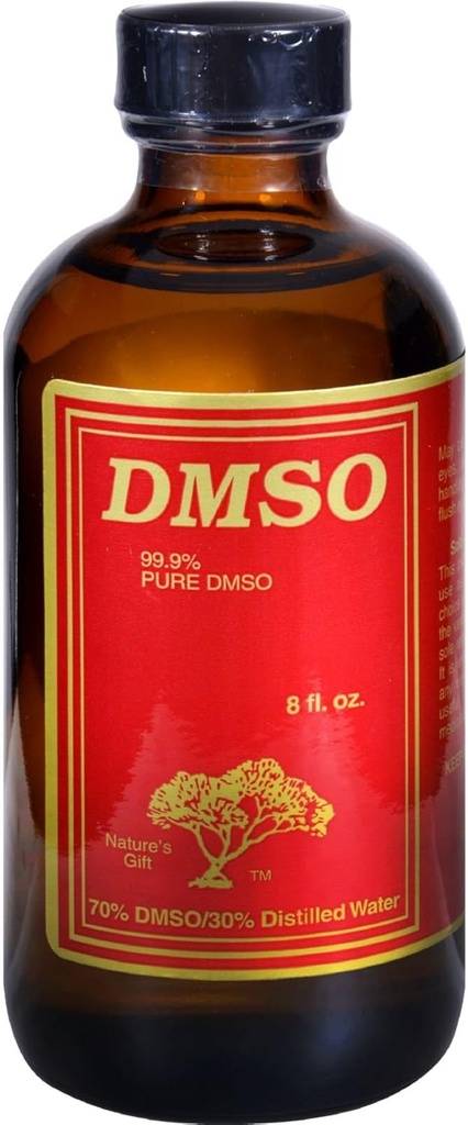 DMSO Flydende 70 / 30 - 8 oz - 99,9% Pure DMSO - formodes at hjælpe med at stimulere cellulære processer