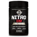 PMD Sports Nitro cm - Nitrooxid med Agmatine Pre Workout Supplement - Muscle Growth Pre Workout med L Arginin - Endurance Boost til hardcore øvelse, træning og Bodybuilding - 90 kapsler