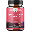 Myo- Inositol & D- Chiro Inositol Supplement for kvinder - Cholin supplement til regulere menstruationscyklus, fertilitet & Hormonal balance - Dame Hormone Balance Kapsler med Myo & D- Chiro - 60 Caps