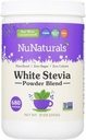 NuNaturals White Stevia Powder Blend, Plant- baseret sukker substitut, Zero Calorie Sweetener, 12 oz
