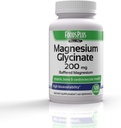 Magnesium Glycinat 200 mg per servering, muskel, og cardiovaskulær sundhed, buffered Magnesium, sundhed og ernæring Metabolisme, høj biotilgængelighed, 60 Servere