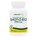 NaturePlus Shot- O- B12 5000 mcg - 30 Vedvarende udgivelsestabletter, pakke af 2 - Understøtter energiproduktion & mad - Vegetarisk, Gluten Free - 60 Total Servering