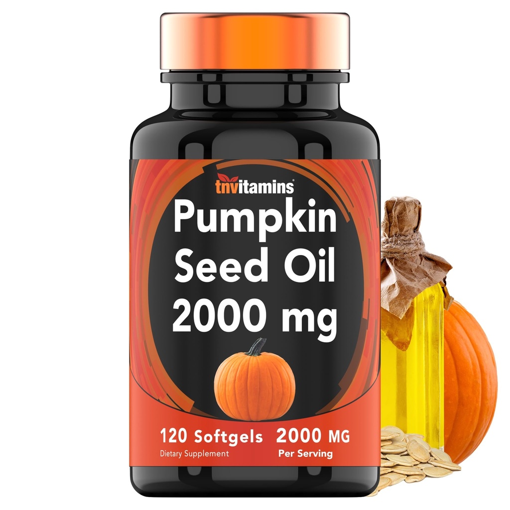 tnvitamins Pumpkin Seed Oil - 2000 mg Per Serving x 120 Softgels