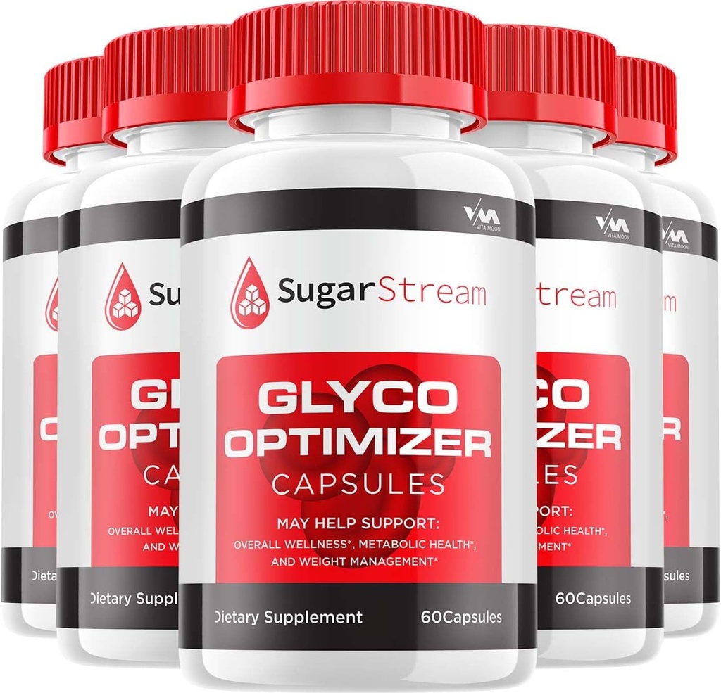 (5 Pack) Sugar Stream Supplement, SugarStream Capsule - Advanced Formel Sugar Stream, SugarStream Maksimal styrke anmeldelser, 300 Kapsler