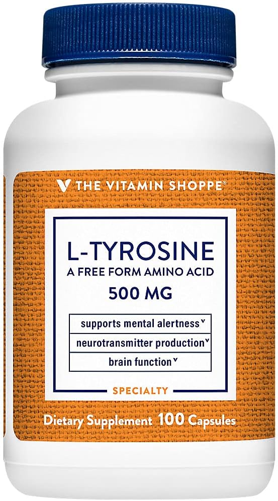 Vitamin Shoppe L- Tyrosine 500 MG (100 kapsler)