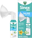 Vicks Sinex Kids Saline Easy Mist, Drug Free Saline, Age 1 Måned +, Renser og lindrer hverdagen Stuffy Noses, Sikker til daglig brug, 1.7 OZ