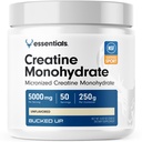 Bucked Up Pure Mikroniseret Creatin Monohydrat for kvinder og mænd - Let at blande og unflavored - 5G Per Servering - 50 Servering - 250 Bedste Per Container