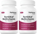 Fairhaven Health FertiAid til kvinder 124; Prenatal Vitamin Fertilitet Kosttilskud til kvinder 124; Conception til hende med Vitex og Folate • 124; Support Cycle Regularity og ovulation * • 124; 180 Kapsler