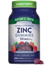 Nature 's Truth Zink Gummies for admirals against 124; 50mg against 124; 120 Greve Buddy 124; Vegan, Non- GMO & Gluten Free Support