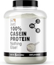 Det er bare! - 100% Casein Protein Powder, Made in USA, No Added Flavors or Sweeteners (Unflavored, 5 Pound (pakke med 1))