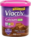 Viactiv Max Formel Calcium + vitamin D3 supplement til ben sundhed mælk chokolade, 100 bløde tykkere - 6 pakke