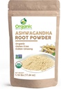 Organic Ashwagandha Root Powder - 1,10 lbs (17.64 oz) Name 124; Resealable Kraft Bag, non-GMO, Indisk Ginseng, Withania Somnifera - 100% Raw fra Indien, ved SHOPOSR