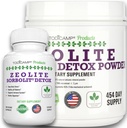 Zeolit Detox Pack Minimum 120 dages forsyning Zeolit kapsler og Zeolit pulver bundle
