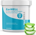 EarWELL by VetWELL Dog Ear Wipes - Otic Cleaning Wipes for Infektioner og Controlling Ear Odor in Kæledyr - 100 Count