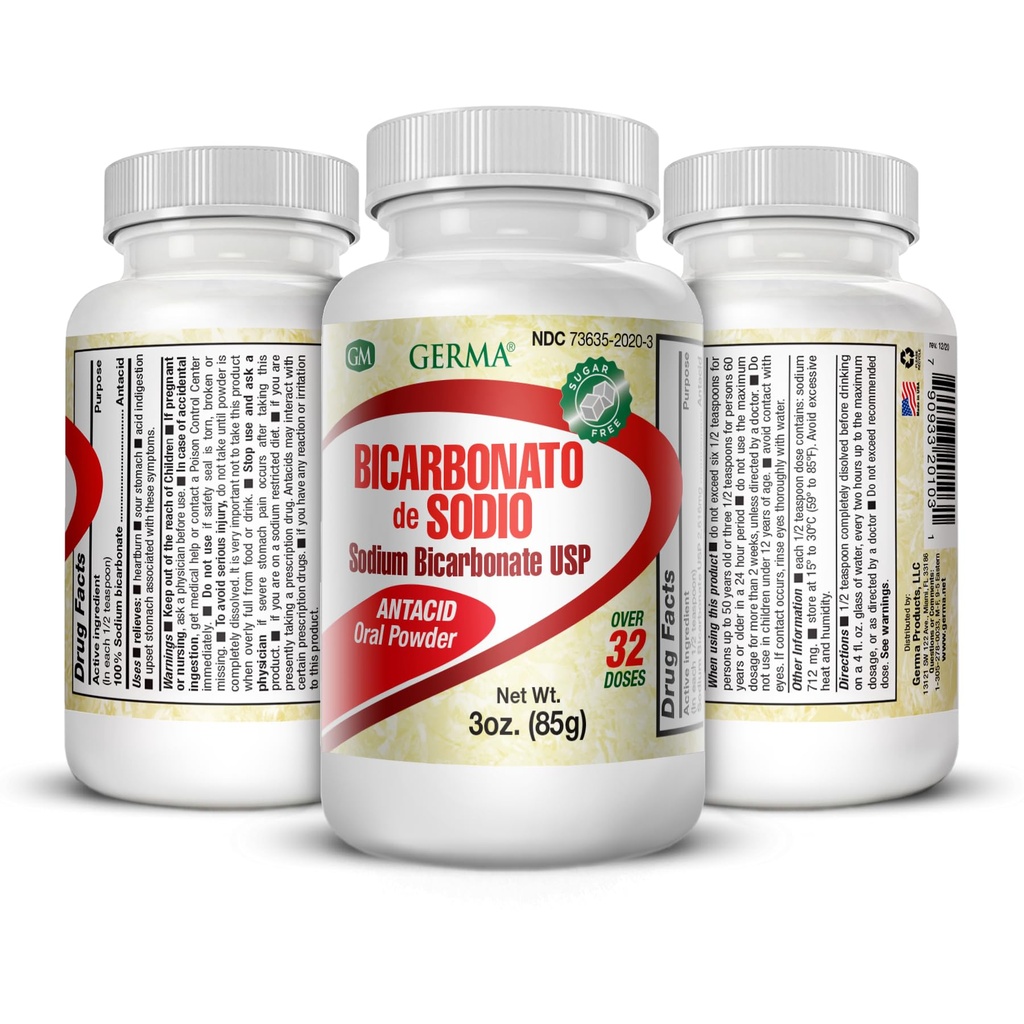 Natriumbicarbonat USP 3oz Pulver Bicarbonat de Soda 3- PAKNING