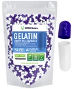 XPRS Nutra Størrelse 4 Tomme kapsler - 100 Tomme Tomme Gelatine kapsler - Piller selv Capsule Fyldning - Fyldelig Pure Bovin Pill Gel Caps til Do- It- Yourself Kosttilskud (lilla / hvid)