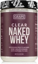 NAKED ernæring Clear Nøgen Whey isolere protein pulver, Grape Flavor, Iso Protein pulver, Ingen Gmos eller kunstige sødestoffer, Gluten- Free, Soy- Free - 28 Servere