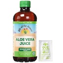 Lily af ørkenen Aloe Vera Juice - Whole Leaf Filtreret Aloe Vera Drink, Non- GMO Aloe Juice med naturlige fordøjelsesenzymer til Gut Health, Mave Relief, Wellness, glødende hud, 32 Fl Oz. Gelly Sachet inkluderet