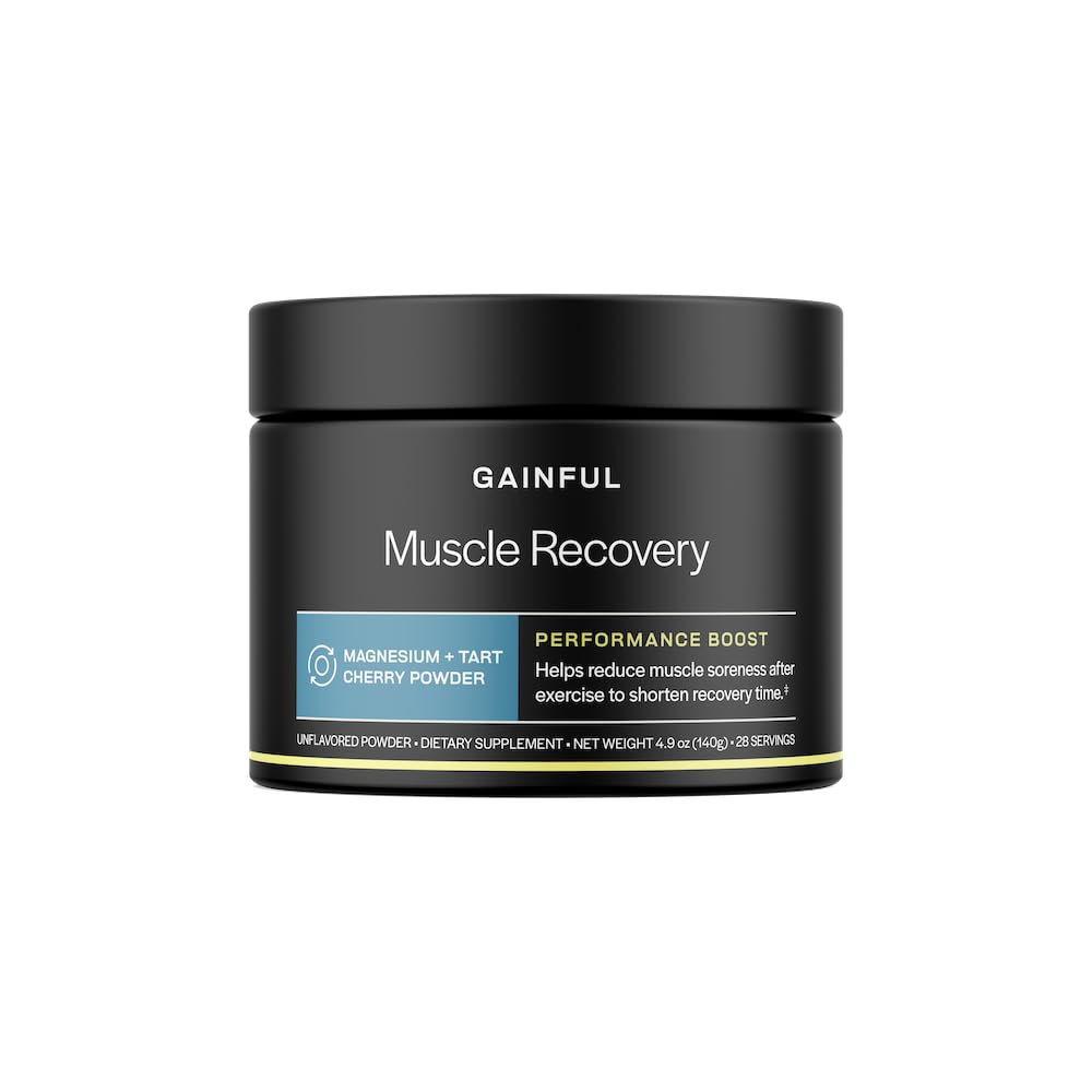 Gainful Recovery Boost Powder - Forbedre muskel Recovery, Reducere ømhed & fremme Renestful søvn naturligt, 1.76oz