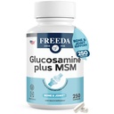 FREEDA Glucosamine MSM - Vegansk fælles fleksibilitet og mobilitetstillæg - Vegetarisk glucosamine uden Shellfish - Understøtter fælles funktion - Third- Party Testet - (250 kapsler)