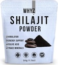 WHYZ Shilajit Powder, 50g (1.7 oz), Shilajit Pure Himalayan Mineral med Fulvic Acid Powder, Pure Shilajit og Fulvic Minerals Compound for immunforsvar og energi supplement, 200 Servere