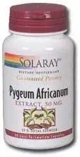 Solaray - Pygeum Africanum (Extract), 50 mg, 60 capsules
