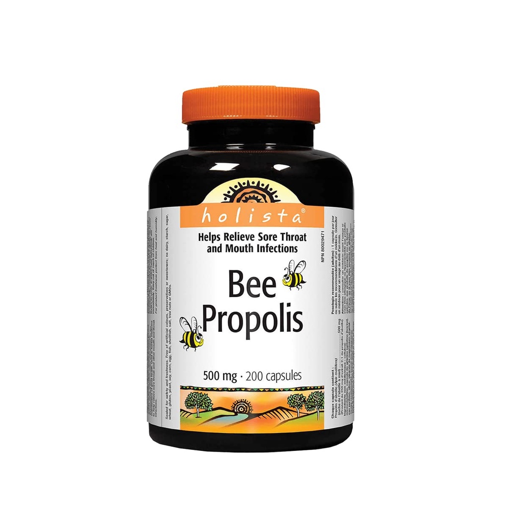Holista Bee Propolis 500 mg, 200 kapsler