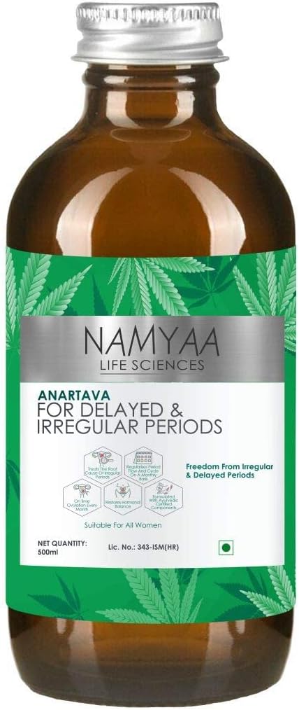 AZAZ Namyaa Anartava - for forsinkede og uregelmæssige perioder ml, hvid, 500 militre