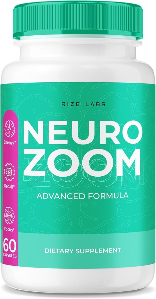 Neuro Zoom Supplement, Neuro Zoom Organic Memory Supporting Formula, Neuro Zoom to Reduce The Negative Effects of Brain Fog, Neuro Zoom Used to Boost Memory, NeuroZoom Reviews (60 Capsules)