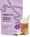 Copina Co. Vanilla Beauty Vegan Collagen Booster Creamer: Plant Based Collagen Support Smoothie Drink Vegan Creamy Blend Shup 124; Vanilla Flavor Shup 124; 1 Bag - 25 Serveringer pr Bag
