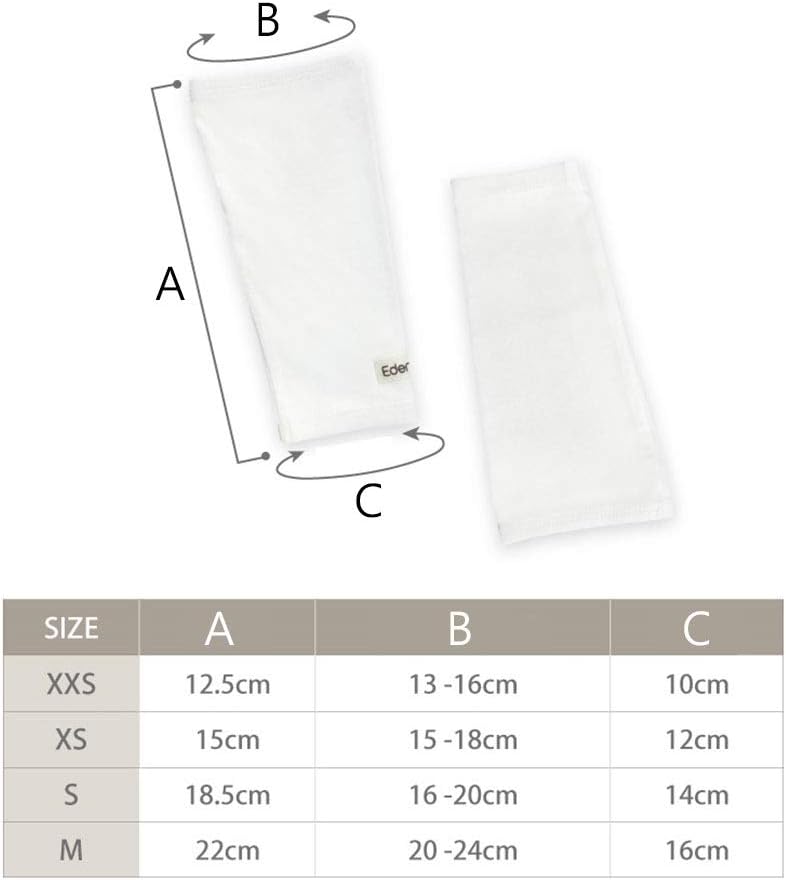 Zinc- Infused albue Sleeves Bandage til børn med eksem - Wet Wrap terapi (XSmall)