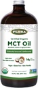 Flora - MCT Oil Certified Organic - Understøtter Muscle Energy & Brain Health - Indeholder C8 Capric Acid & C10 Capric - Non-GMO, Gluten- Free, Vegan & Keto- Friendly - 32 fl. oz. Glasflaske