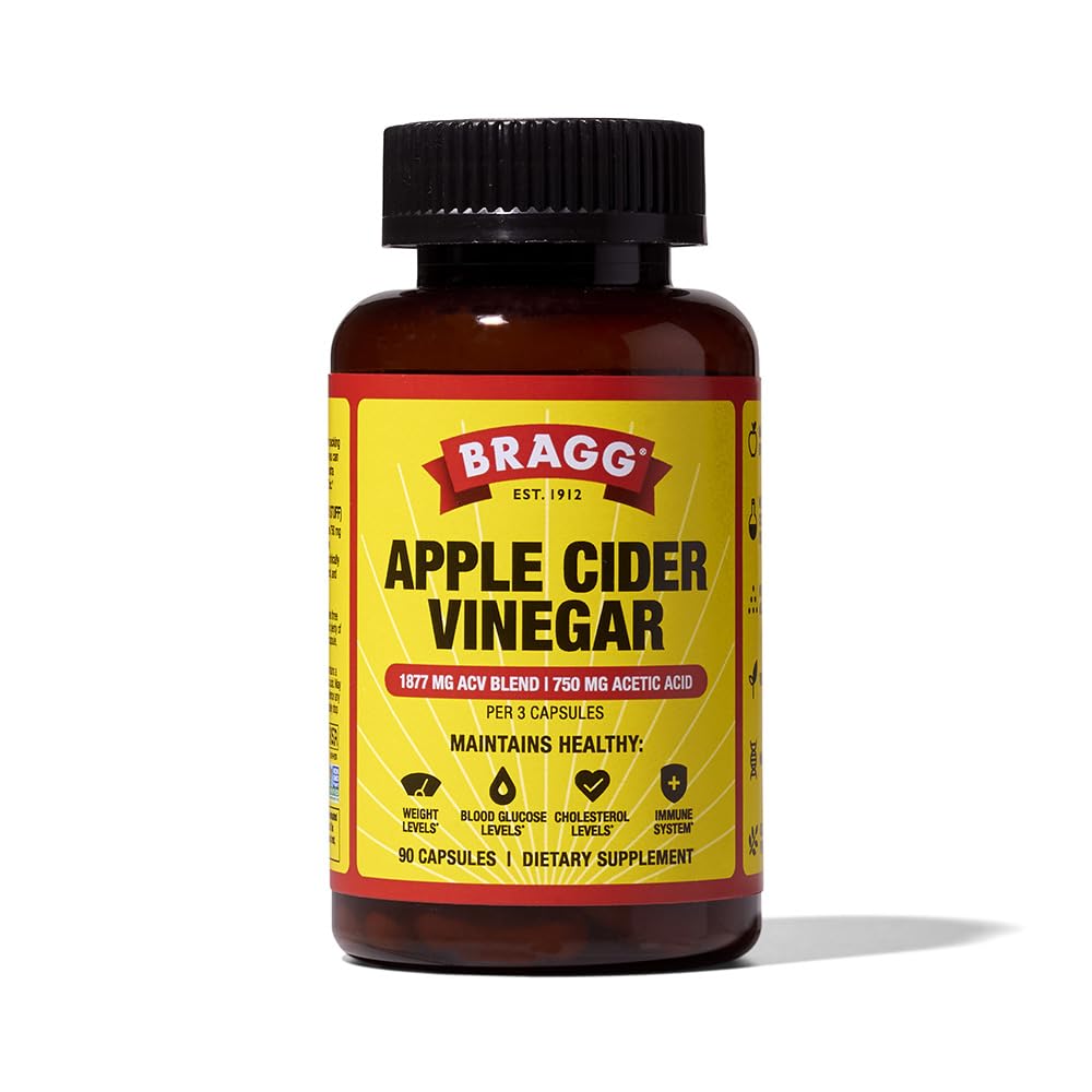 Bragg Apple Cider Vincitol kapsler med D-vitamin og zink - 90 kapsler - Understøtter Immunsystemet