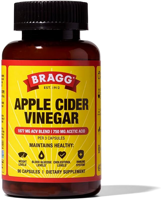 Bragg Apple Cider Vincitol kapsler med D-vitamin og zink - 90 kapsler - Understøtter Immunsystemet