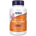 Now Foods Supplements, Policosanol 40mg med Pine Plant Steroler og Hawthorn, Ekstra Styrke, 90 Veg Kapsler
