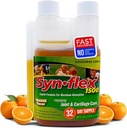 1500mg Flydende Glucosamin & Chondroitin - Høj koncentration Fast- Absorbing Formel Orange Flavor Hjælper Støtte Joint & Cartiage Sundhed - med hvid Willow Bark, Mangan & Boswellin (32 dages forsyning)