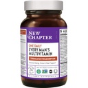 Nyt kapitel Mænds Multivitamin + immunforsvar, Energi & Stress Support - Every Man 's One Daily with Fermented Probiotics & Whole Foods + Vitamin D3 + Vitamin B6 & B12 + Organic Non- GMO Ingredients - 24 ct