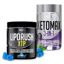 NDS Nutrition XTP Thermogen Blå Berry Snow Cone (45 Servere) og Keto- Max Advanced 3- in-1 Pills Carb Blocker Appetite Suppressant (90 kapsler)