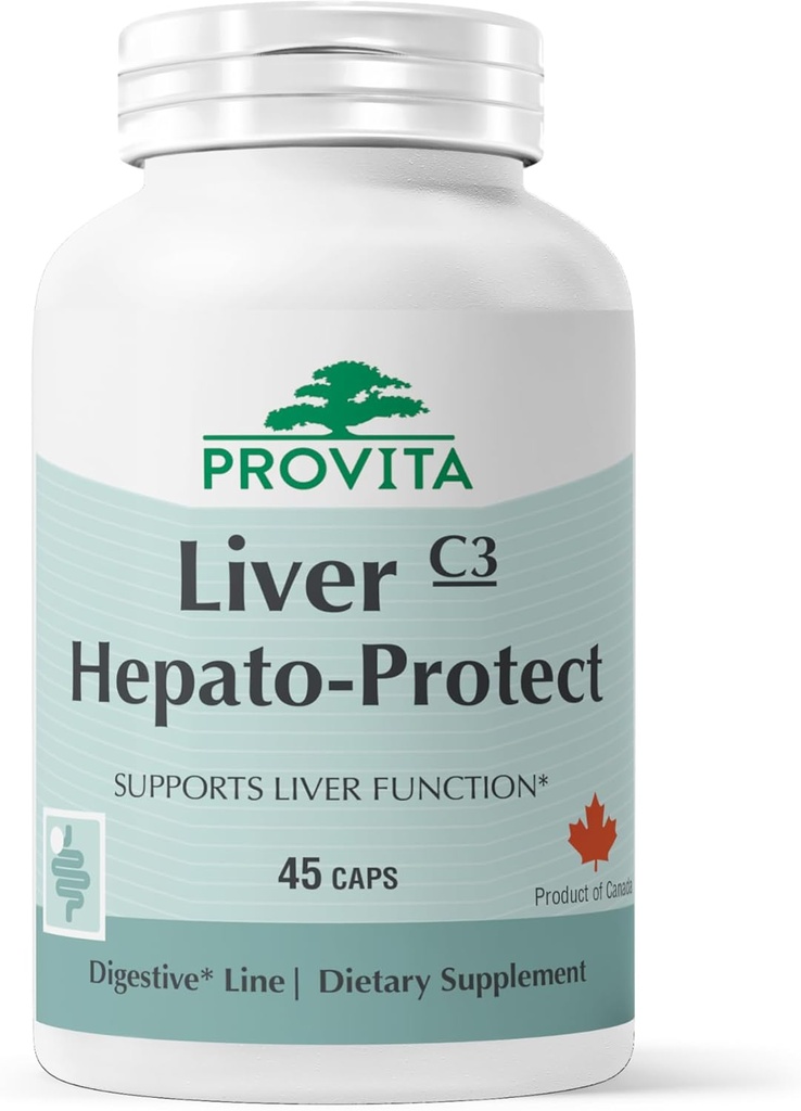 Provita lever Hepato-Protect Medical 124; lever rense Detox & Reparation Supplement Medicine Thistle Lever Detox med Mælkebøtte, Artiskoke & Glutathione Medical Lever Support for Lever sundhed & funktion