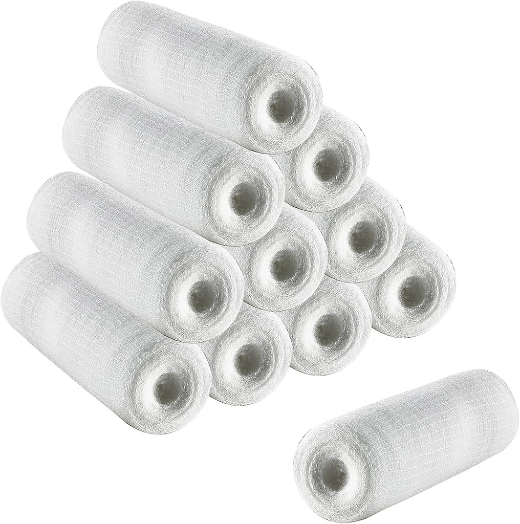Gauze Rolls 12 Pack Stretch Bandages Cotton Mor Wraps til hånd Wrap Klædning Ankler & Knees 6cm x 4m