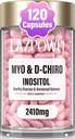 Inositol Supplement - Myo-Inositol og D-Chiro Inositol Plus Folat og D-vitamin - Sund Hormone Balance & Sund ovarie Support til kvinder Ideel 40: 1 Ratio-009
