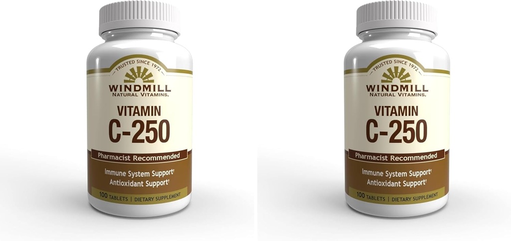 Windmill VIT C TABS 250 MG WMILL 100 (pakke med 2)