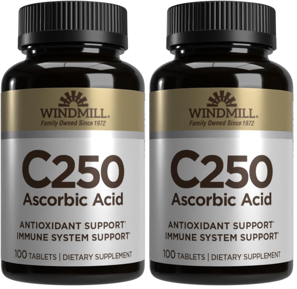 Windmill VIT C TABS 250 MG WMILL 100 (pakke med 2)