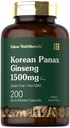 Tahoe Nutritionals Koreansk Panax Ginseng Extract 1500 mg 12.; 200 Kapsler 12.; Supplement til Mænd & Kvinder 12.; Non- GMO og Gluten Free