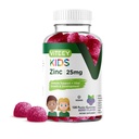 Viteey Zink til børn Gummies, 25mg - immunforsvar for børn & teenagere - kraftfulde naturlige antioxidant, Kids Zink Vitamin supplement - Vegan, Gelatine fri, Gluten fri - Tasty Chewable Berry Flavor Gummy